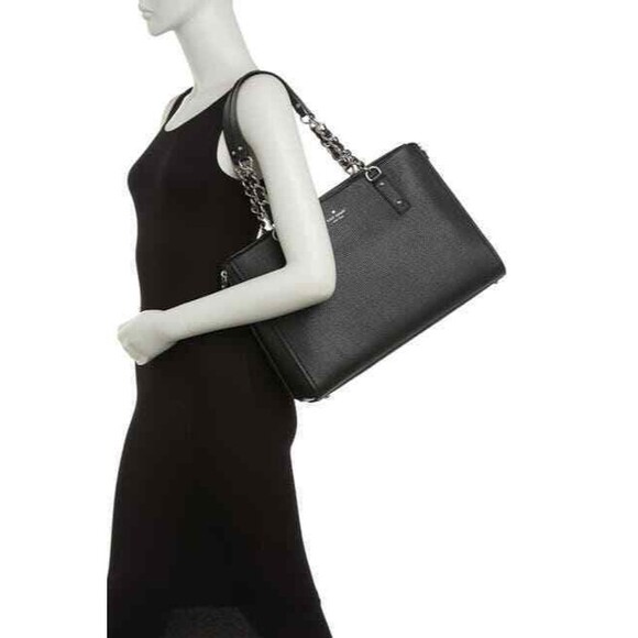 New Kate Spade Andee Cobble Hill Satchel Pebble Leather Black - Picture 4 of 5
